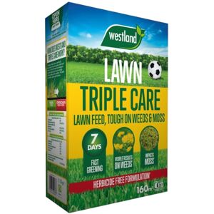 Westland Triple Care Lawn feed, Tough on Weeds & Moss 160m² Westland Triple Care Lawn feed, Tough on Weeds & Moss 160m²