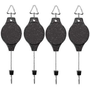 Unbranded Set of 4 retractable plant hooks, easy-to-reach hanging flower baskets for garde Unbranded Set of 4 retractable plant hooks, easy-to-reach hanging flower baskets for garde