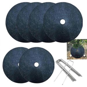 Unbranded Pack of 12 non-woven mulch rings for trees, weed control mats, biodegradable tre Unbranded Pack of 12 non-woven mulch rings for trees, weed control mats, biodegradable tre