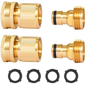 VEVOR Garden Hose Quick Connect 3/4 inch Male & Female 200 PSI Heavy Duty Solid VEVOR Garden Hose Quick Connect 3/4 inch Male & Female 200 PSI Heavy Duty Solid