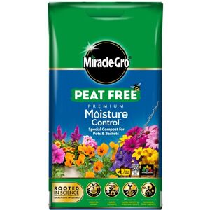 Miracle-Gro Miracle Gro Moisture Control Compost Pots & Baskets Peat Free 10L Miracle-Gro Miracle Gro Moisture Control Compost Pots & Baskets Peat Free 10L