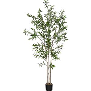 Dprodo 1.2m Lifelike Artificial Olive Tree Realistic Green Faux Potted Tree for Home De Dprodo 1.2m Lifelike Artificial Olive Tree Realistic Green Faux Potted Tree for Home De