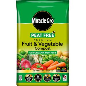 Miracle-Gro PEAT FREE Premium Fruit & Vegetable Compost with Organic Plant Food, Miracle-Gro PEAT FREE Premium Fruit & Vegetable Compost with Organic Plant Food,