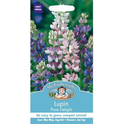 Mr Fothergill's Mr Fothergills - Pictorial Packet - Flower - Lupin Pixie Delight - 75 Seeds Mr Fothergill's Mr Fothergills - Pictorial Packet - Flower - Lupin Pixie Delight - 75 Seeds