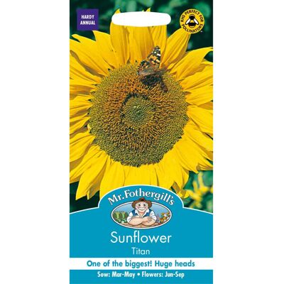 Mr Fothergill's Mr Fothergills - Pictorial Packet - Flower - Sunflower Titan - 25 Seeds Mr Fothergill's Mr Fothergills - Pictorial Packet - Flower - Sunflower Titan - 25 Seeds