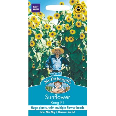 Mr Fothergill's Mr Fothergills - Pictorial Packet - Flower - Sunflower Kong F1 - 20 Seeds Mr Fothergill's Mr Fothergills - Pictorial Packet - Flower - Sunflower Kong F1 - 20 Seeds