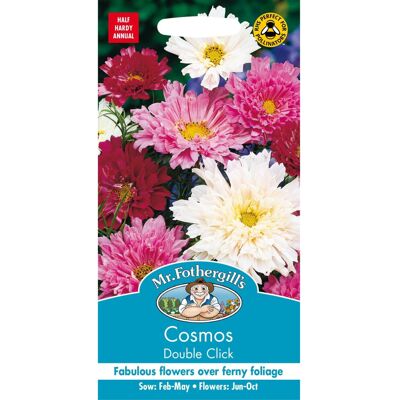Mr Fothergill's Mr Fothergills - Pictorial Packet - Flower - Cosmos Double Click - 30 Seeds Mr Fothergill's Mr Fothergills - Pictorial Packet - Flower - Cosmos Double Click - 30 Seeds