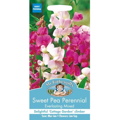 Mr Fothergill's Mr Fothergills - Pictorial Packet - Flower - Sweet Pea Perennial Everlasting Mi Mr Fothergill's Mr Fothergills - Pictorial Packet - Flower - Sweet Pea Perennial Everlasting Mi
