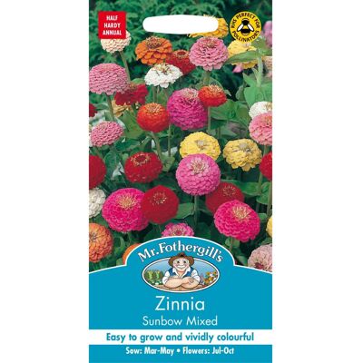 Mr Fothergill's Mr Fothergills - Pictorial Packet - Flower - Zinnia Sunbow Mixed - 75 Seeds Mr Fothergill's Mr Fothergills - Pictorial Packet - Flower - Zinnia Sunbow Mixed - 75 Seeds