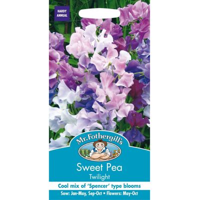 Mr Fothergill's Mr Fothergills - Pictorial Packet - Flower - Sweet Pea - Twilight - 25 Seeds Mr Fothergill's Mr Fothergills - Pictorial Packet - Flower - Sweet Pea - Twilight - 25 Seeds