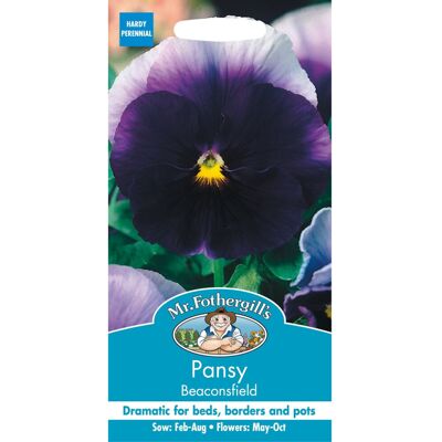 Mr Fothergill's Mr Fothergills - Pictorial Packet - Flower - Pansy Beaconsfield - 100 Seeds Mr Fothergill's Mr Fothergills - Pictorial Packet - Flower - Pansy Beaconsfield - 100 Seeds