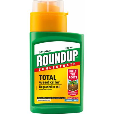 Roundup Optima+ Weedkiller Concentrate Bottle 280 ml - Systemic, Kills Roots, De Roundup Optima+ Weedkiller Concentrate Bottle 280 ml - Systemic, Kills Roots, De