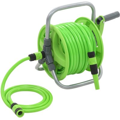 vidaXL Water Hose Reel 20+2m Green Garden Storage - Water Hose Reel vidaXL Water Hose Reel 20+2m Green Garden Storage - Water Hose Reel