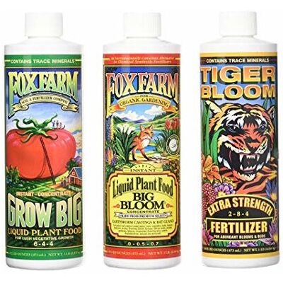 FOXFARM FERTILIZERS (Tiger Bloom 473ml 1Pint) Fox Farm Foxfarm Tiger Bloom / Big Bloom / Grow Big So FOXFARM FERTILIZERS (Tiger Bloom 473ml 1Pint) Fox Farm Foxfarm Tiger Bloom / Big Bloom / Grow Big So