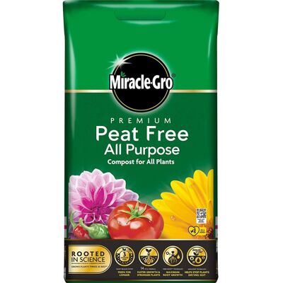 Miracle-Gro Premium All Purpose Peat Free Compost With Vital Minerals 10L Bag Miracle-Gro Premium All Purpose Peat Free Compost With Vital Minerals 10L Bag