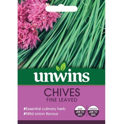 Unwins Grow Your Own Fine Delicious Leaved Chives Herb Seeds Unwins Grow Your Own Fine Delicious Leaved Chives Herb Seeds