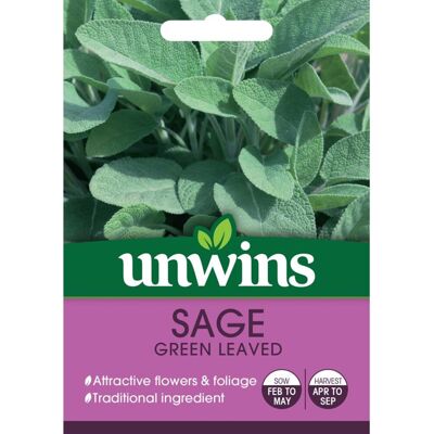 Unwins Grow Your Own Delicious Green Leaved Sage Herb Seeds Unwins Grow Your Own Delicious Green Leaved Sage Herb Seeds