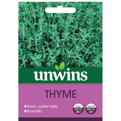 Unwins Grow Your Own Fine Delicious Thyme Herb Seeds Unwins Grow Your Own Fine Delicious Thyme Herb Seeds