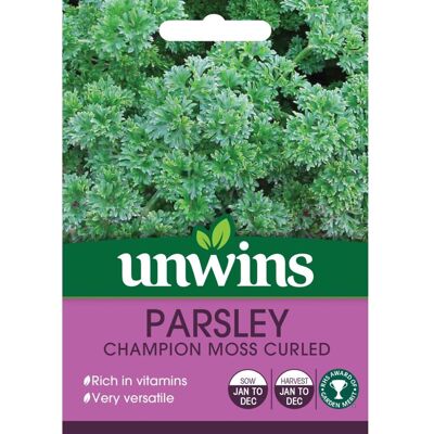 Unwins Grow Your Own Champion Moss Curled Parsley Herb Seeds Unwins Grow Your Own Champion Moss Curled Parsley Herb Seeds