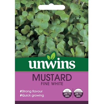 Unwins Grow Your Own Fine White Mustard Herb Seeds Unwins Grow Your Own Fine White Mustard Herb Seeds