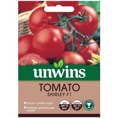 Unwins Grow Your Own Indoor Cordon Shirley F1 Tomato Vegetable Seeds Unwins Grow Your Own Indoor Cordon Shirley F1 Tomato Vegetable Seeds