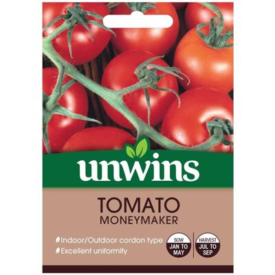 Unwins Grow Your Own Indoor Outdoor Moneymaker Tomato Vegetable Seeds Unwins Grow Your Own Indoor Outdoor Moneymaker Tomato Vegetable Seeds