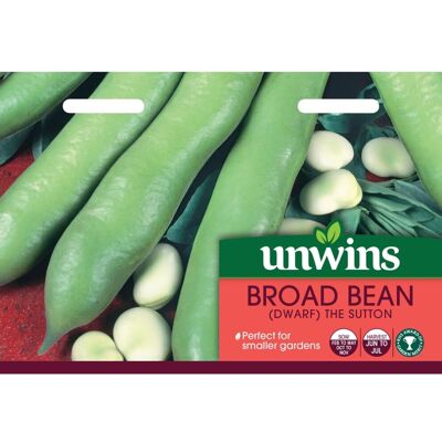 Unwins Grow Your Own Dwarf The Sutton Broad Bean Vegetable Seeds Unwins Grow Your Own Dwarf The Sutton Broad Bean Vegetable Seeds