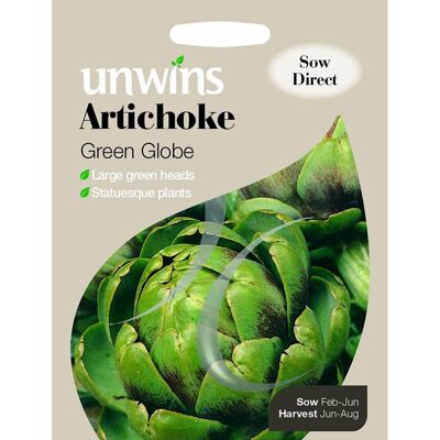 Unwins Grow Your Own Statesque Artichoke Green Globe Vegetable Seeds Unwins Grow Your Own Statesque Artichoke Green Globe Vegetable Seeds