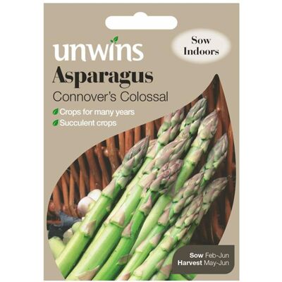 Unwins Grow Your Own Connovers Colossal Asparagus Vegetable Seeds Unwins Grow Your Own Connovers Colossal Asparagus Vegetable Seeds