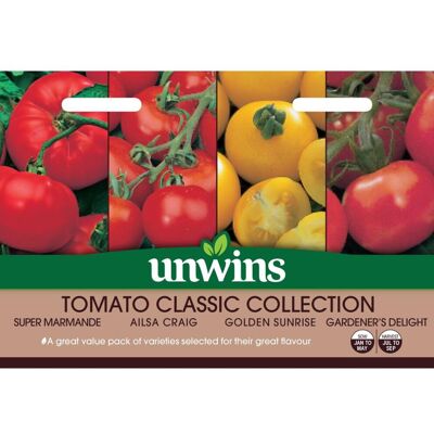 Unwins Great Flavoured Tomato Classic Collection Vegetable Seeds Unwins Great Flavoured Tomato Classic Collection Vegetable Seeds