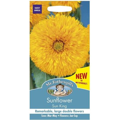 Mr Fothergill's Mr Fothergills Flower Seeds Sunflower Sun King Large Tall Flowers Mr Fothergill's Mr Fothergills Flower Seeds Sunflower Sun King Large Tall Flowers