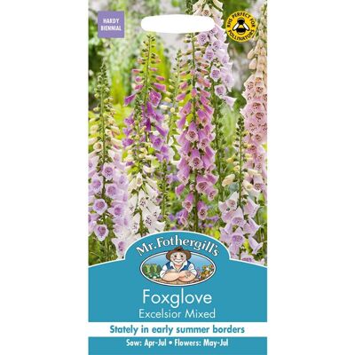 Mr Fothergill's Mr Fothergills - Pictorial Packet - Flower - Foxglove Excelsior Mixed - 2500 See Mr Fothergill's Mr Fothergills - Pictorial Packet - Flower - Foxglove Excelsior Mixed - 2500 See