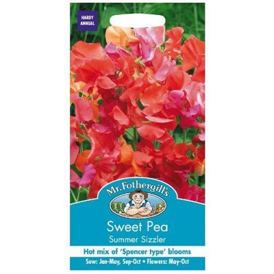 Mr Fothergill's Mr Fothergills - Pictorial Packet - Flower - Sweet Pea - Summer Sizzler - 20 See Mr Fothergill's Mr Fothergills - Pictorial Packet - Flower - Sweet Pea - Summer Sizzler - 20 See