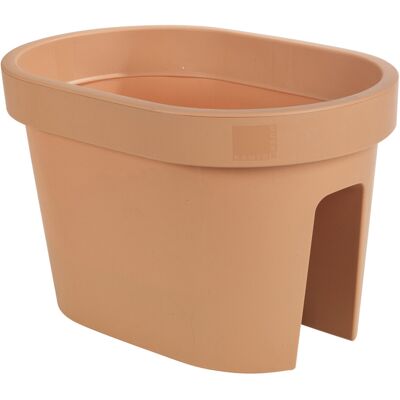 URBN Living (1X Terracotta, Oval) Flower Bridge Hanging Planter Pot Balcony Decking URBN Living (1X Terracotta, Oval) Flower Bridge Hanging Planter Pot Balcony Decking