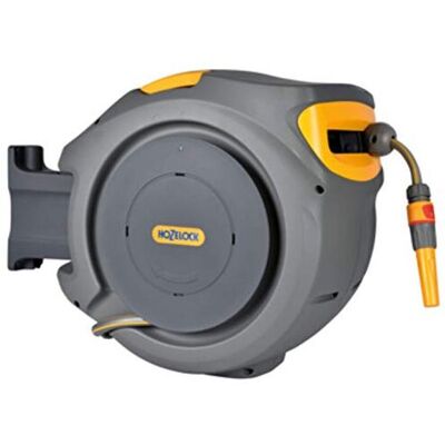 Hozelock Garden Hose Reel - 25m Automatic Wall Mount Hozelock Garden Hose Reel - 25m Automatic Wall Mount