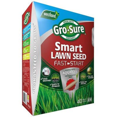 Westland Gro-Sure Smart Seed Lawn Seed Fast Start 40Sq.M (20500264) Westland Gro-Sure Smart Seed Lawn Seed Fast Start 40Sq.M (20500264)