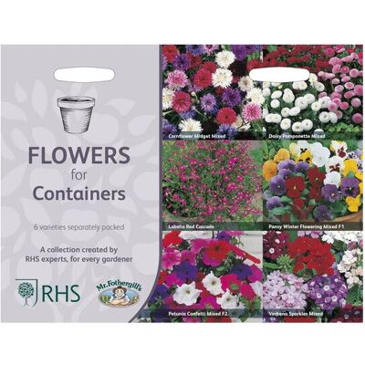 Mr Fothergill's Mr.Fothergill's RHS Grow Your Own Flowers For Containers Seeds Packet Mr Fothergill's Mr.Fothergill's RHS Grow Your Own Flowers For Containers Seeds Packet