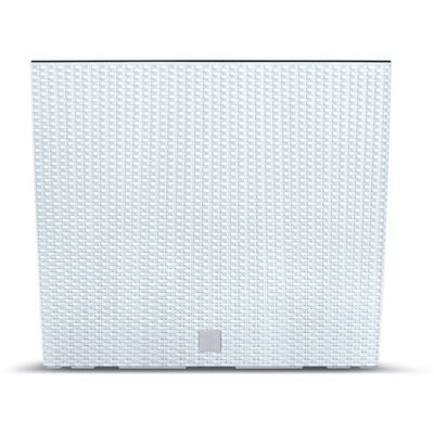 URBN Living - Rectangle Rattan Floor Standing Planter - White - Planter URBN Living - Rectangle Rattan Floor Standing Planter - White - Planter