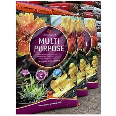 CB FUELS GROWMOOR 180L Multi-Purpose Compost (3 x 60lt Bags) CB FUELS GROWMOOR 180L Multi-Purpose Compost (3 x 60lt Bags)