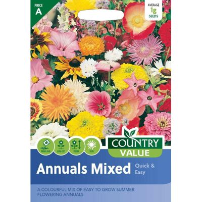 Eukanuba Country Value Annuals Mixed Easy Grow Your Own Garden Flowers Seeds Packet Eukanuba Country Value Annuals Mixed Easy Grow Your Own Garden Flowers Seeds Packet