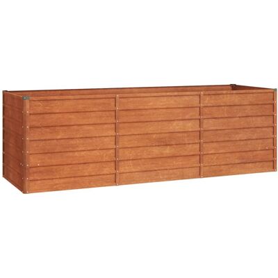 vidaXL Garden Raised Bed Rusty Steel 240x80x77 cm - Garden Raised Bed vidaXL Garden Raised Bed Rusty Steel 240x80x77 cm - Garden Raised Bed