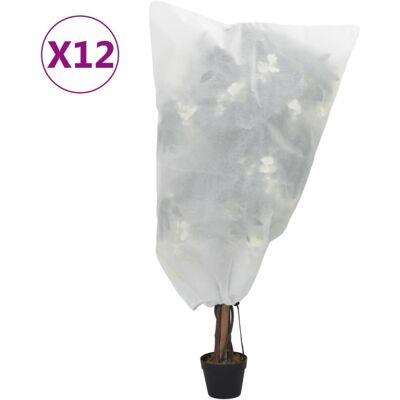 vidaXL White Plant Fleece Covers - Protects from Cold vidaXL White Plant Fleece Covers - Protects from Cold
