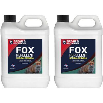Spear & Jackson Fox Repellent Spray 2 x 2.5 Litre Refill Spear & Jackson Fox Repellent Spray 2 x 2.5 Litre Refill