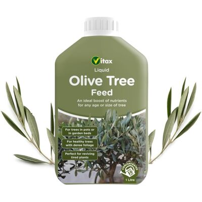 Vitax Olive Tree Liquid Feed 1L - Seaweed-Enhanced, Dilutable Plant Food for Oli Vitax Olive Tree Liquid Feed 1L - Seaweed-Enhanced, Dilutable Plant Food for Oli