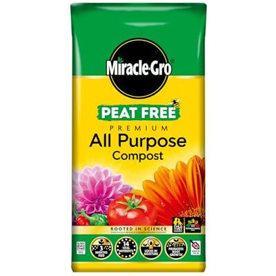 Miracle-Gro PEAT FREE Premium All Purpose Compost, 75 litre Miracle-Gro PEAT FREE Premium All Purpose Compost, 75 litre
