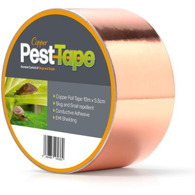EFA International Copper Tape Slug Repellent UK 10M x 55mm, Copper Tape for Slugs, Pet Safe Slug R EFA International Copper Tape Slug Repellent UK 10M x 55mm, Copper Tape for Slugs, Pet Safe Slug R