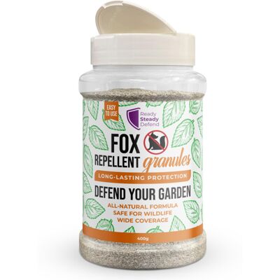 READY STEADY DEFEND Fox Repellent Granules - All-Natural Garlic Extract, Long-Lasting Protection, 40 READY STEADY DEFEND Fox Repellent Granules - All-Natural Garlic Extract, Long-Lasting Protection, 40
