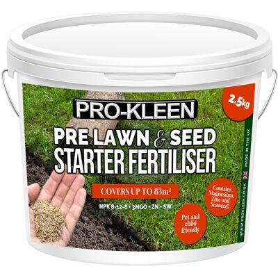 Pro-Kleen (1) Pre-Lawn Seed Starter & Lawn Fertiliser 2.5kg Pro-Kleen (1) Pre-Lawn Seed Starter & Lawn Fertiliser 2.5kg