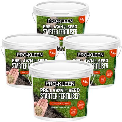 Pro-Kleen (4) Pre-Lawn Seed Starter & Lawn Fertiliser 2.5kg Pro-Kleen (4) Pre-Lawn Seed Starter & Lawn Fertiliser 2.5kg