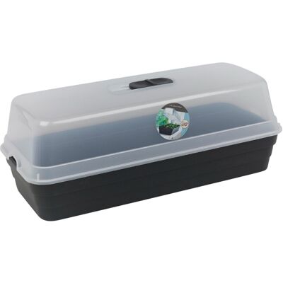 URBN Living Flower Herb Grow Planter Pot Box Kit Ventilated Lid Greenhouse URBN Living Flower Herb Grow Planter Pot Box Kit Ventilated Lid Greenhouse